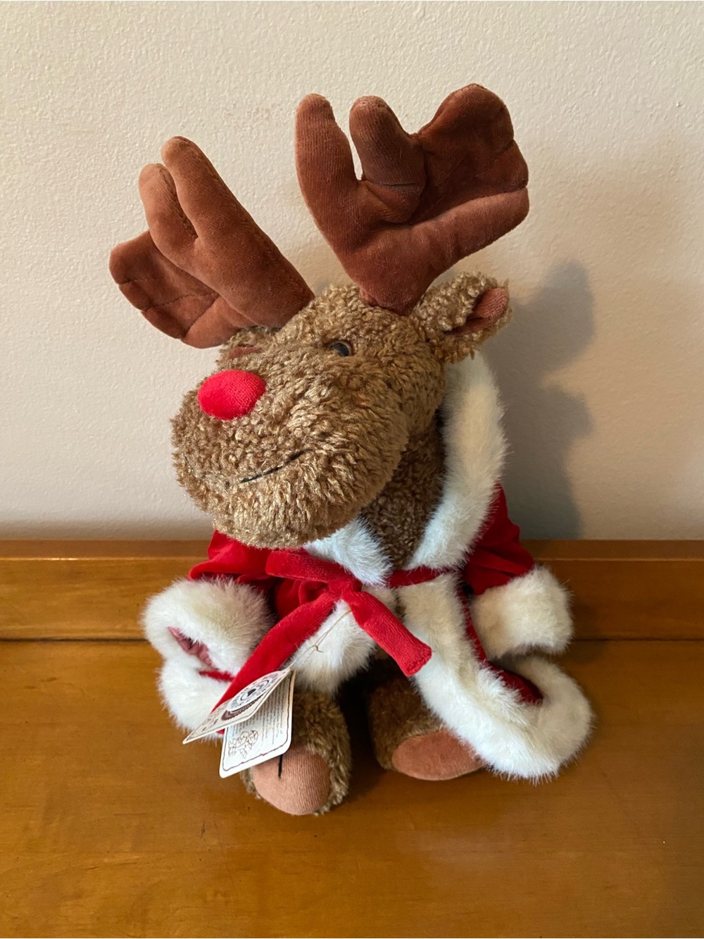 Boyds Bears "Irwin Mooseltoe" Christmas Santa Moose Plush